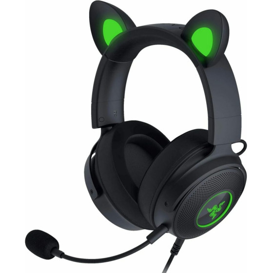 Razer Kraken Kitty V2 Pro - Black - Rgb - Usb 7.1 Gaming Headset - Kitty, Bear, Bunny Ears - (RZ04-04510100-R3M1)