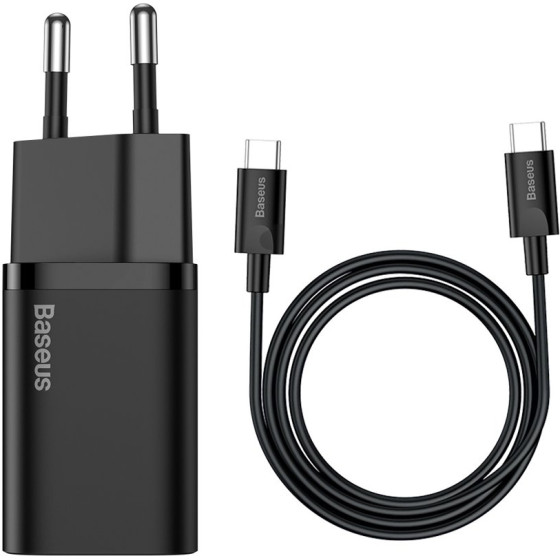 Baseus ��������� Type C 25W �� ������� Type C 3A 1m ������ Super Si Qc - (TZCCSUP-L01)
