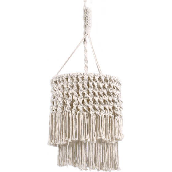 GloboStar Algeria Boho - ������� - Macrame �������� ��������� ������ �������� 1 x E27 ������ ����������� ���� ���������� �� ������ �30 x �40cm - (36204)