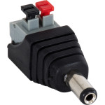 GloboStar ����� ����������� Dc �������� - Male Jack Connector �� ����� ������ ������� �������� L4.1 x W1.5 x H2cm - (70677)