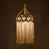GloboStar Congo Boho - ������� - Macrame �������� ��������� ������ �������� 1 x E27 ������ ����������� ���� ���������� �� ������ �30 x �50cm - (36206)