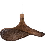 GloboStar Cuba Vintage �������� ��������� ������ �������� 1 x E27 ���� ������ Bamboo �53 x Y30cm - (01720)