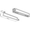 Gembird Universal Heavy Duty Steel Wall Brackets 35 Kg White - (WM-U35-01-W)