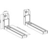 Gembird Universal Heavy Duty Steel Wall Brackets 30 Kg White - (WM-U30-01-W)