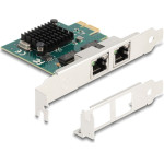 DeLock ����� ��������� Pcie x1 �� 2x RJ45 Gigabit 1000MBps - (88205)