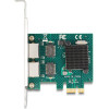 DeLock ����� ��������� Pcie x1 �� 2x RJ45 Gigabit 1000MBps - (88205)