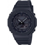 Casio G-Shock Analog/Digital Battery Chronograph Watch With Rubber Strap Black - (GA-2100-1A1ER)