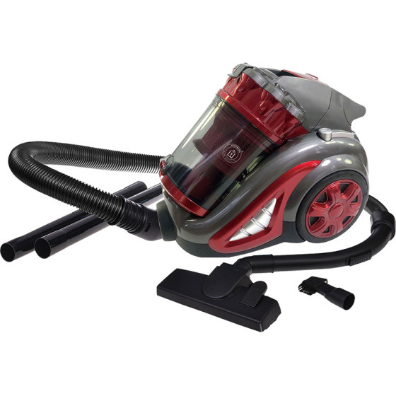 Herzberg Bagless Vacuum Cleaner 700W 4lt Red - (8047RED)