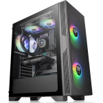 Thermaltake Pc Case Mid Tower Versa T25 TG, 416x210x480mm, 1x fan, ����� - (CA-1R5-00M1WN-00)