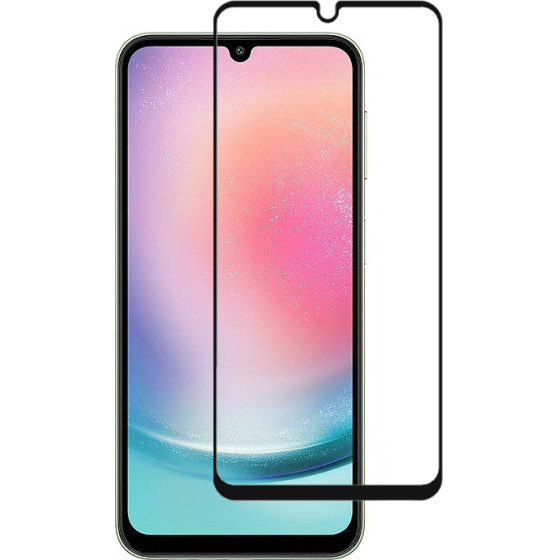 Powertech Tempered Glass 3D Samsung A24, Full glue, ����� - (TGC-0636)