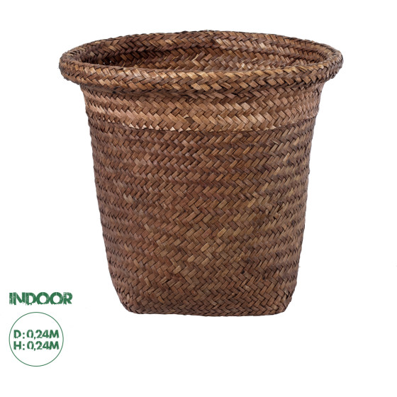 GloboStar Artificial Garden Skiathos ������������ ������ ������ - ����� ������� - Flower Pot ���� �24cm x �24cm - (20345)