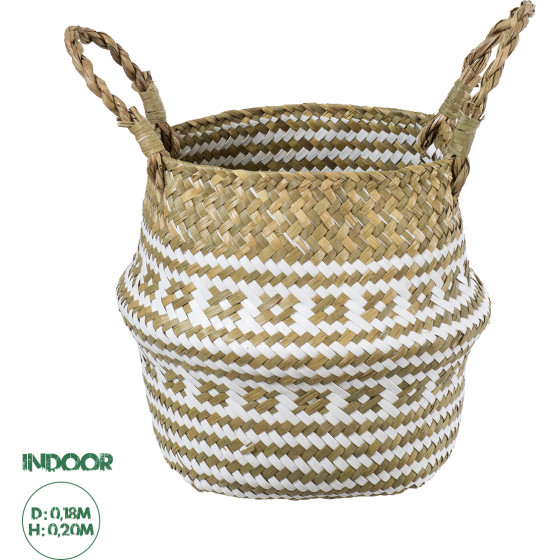 GloboStar Artificial Garden Symi ������������ ������ ������ - ����� ������� - Flower Pot ���� �� ����� �18cm x �20cm - (20338)