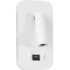 GloboStar LADY-O �������� ��������� ������ - ������ ����������� Bed Side Led 10W 1000lm 36� & 360� Ac 220-240V - Reading Light & 360� ������ �������� - ��������� Usb 3A - �10.5 x �10 x �18.5cm - ������ ����� 4500K - ����� - (61364)