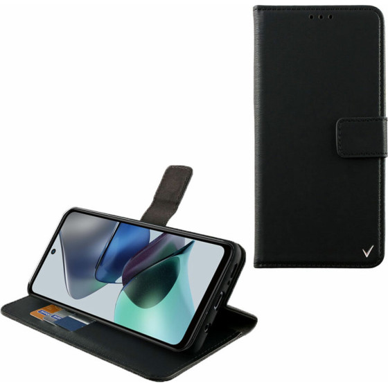 Volte-Tel ���� Motorola Moto G23 6.5'' Allure Magnet Book Stand Clip BLACK - (5205308333514)