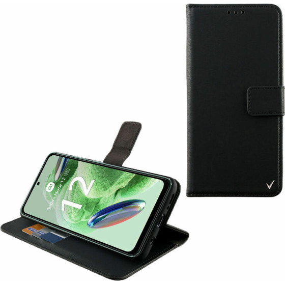 Volte-Tel ���� Xiaomi Redmi Note 12 5G 6.67'' Allure Magnet Book Stand Clip BLACK - (5205308333842)