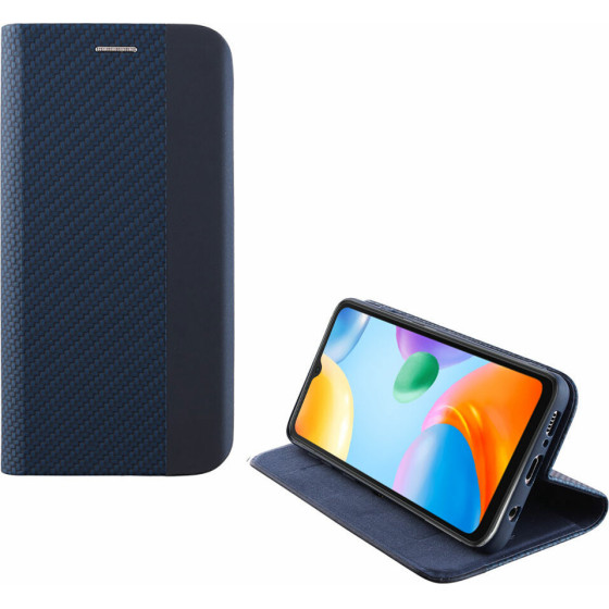 Idol 1991 ���� Xiaomi Redmi 10C/Redmi 10 Power 6.71'' Elite ANTI-Rfid Book Stand BLUE - (5205308333996)