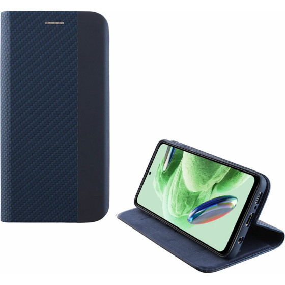 Idol 1991 ���� Xiaomi Redmi Note 12 5G 6.67'' Elite ANTI-Rfid Book Stand BLUE - (5205308333927)