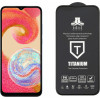 Idol 1991 Tempered Glass Samsung A04e A042 6.5'' 9H 0.25mm Titanium Semi Curved Full Glue BLACK - (5205308334979)