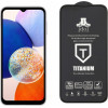 Idol 1991 Tempered Glass Samsung A14 4G A145/A14 5G A146 6.6'' 9H 0.25mm Titanium Semi Curved Full Glue BLACK - (5205308334986)