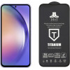 Idol 1991 Tempered Glass Samsung A54 5G A546 6.4'' 9H 0.25mm Titanium Semi Curved Full Glue BLACK - (5205308335006)