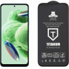 Idol 1991 Tempered Glass Xiaomi Redmi Note 12 4G/Note 12 5G 6.67'' 9H 0.25mm Titanium Semi Curved Full Glue BLACK - (5205308335044)