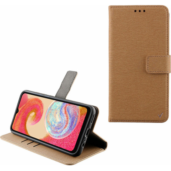 Volte-Tel ���� Samsung A04e A042 6.5'' Allure Magnet Book Stand Clip GOLD - (5205308333590)