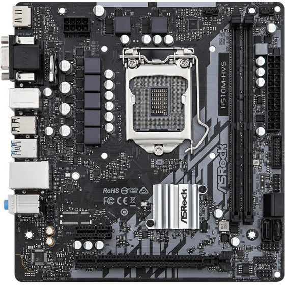 Asrock ������� H510M-Hvs R.2, 2x DDR4, s1200, Usb 3.2, Matx - (H510M-HVS-R.2)