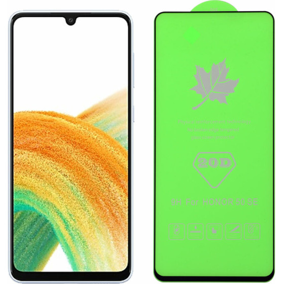 Idol 1991 Tempered Glass Samsung A33 5G A336 6.4'' 9H 0.25mm 20D Full Glue Semi Curved BLACK - (5205308335938)