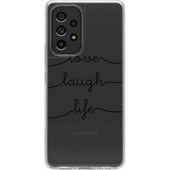 iNOS ���� TPU Samsung A536B Galaxy A53 5G Art Theme Love-Laugh-Life - (5205598157234)