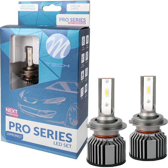 M-Tech ������ Led ��� H7 12V 2x20W 6.500K 5200lm Osram Pro Set CAN-Bus (�� ������������) New Gen -2���. - (LSPRONG7)