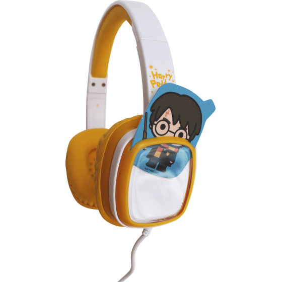 Lazerbuilt Harry Potter Flip 'N Switch 2.0 Headphones - (HHP-FS2-WHTGLD)