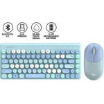 Alcatroz 2.4G Wireless Mouse & Keyboard Jellybean A3000 Aqua - (A3000A)