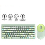Alcatroz 2.4G Wireless Mouse & Keyboard Jellybean A3000 Crayon Green - (A3000CG)