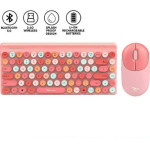 Alcatroz 2.4G Wireless Mouse & Keyboard Jellybean A3000 Crayon Peach - (A3000CP)