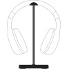 Armaggeddon Gaming Headphone Stand Black - (HPX-100B)