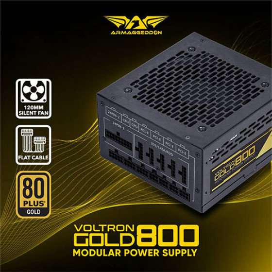 Armaggeddon Psu Voltron Gold 80+ Rating 800W - (VG800)