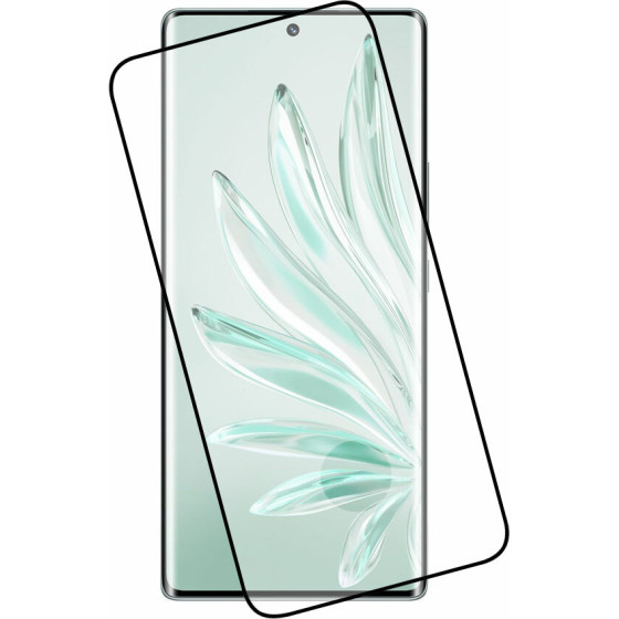 Idol 1991 Tempered Glass Honor 70 6.67'' 9H 0.25mm 3D Edge Glue Semi Curved Finger Unlock BLACK - (5205308335839)