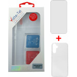 Volte-Tel Combo Samsung A34 5G 6.6'' Tempered 0.30mm + ���� Slimcolor Air WHITE - (5205308336119)
