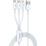 Devia ������� �������� Usb 2.0 3in1 EC141 Usb A �� Micro Usb & Usb C & Lightning 1.2m Smart �����