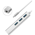 Devia Hub Usb C EC601 Leopard 4 �� 1 �� RJ45 ����� - (6952897987299)