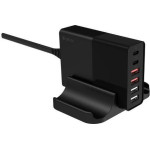 Devia Multi Port Desktop ��������� ������� �������� �� ������ ����� 4 x Usb A & 2 x Usb C Pd 75W Extreme Speed ����� - (6938595359446)