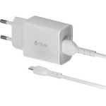 Devia ��������� �������� RLC-526 12W �� ����� ����� Usb A & ������� Lightning EC406 1m Smart ����� - (6938595361395)