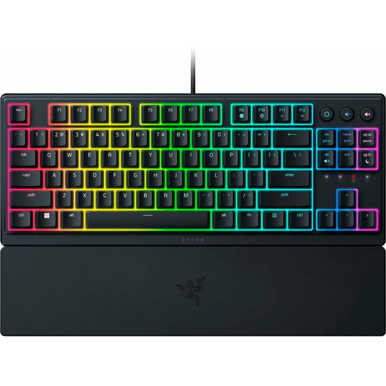 Razer Ornata V3 Tenkeyless - Mecha Membrane Gaming Keyboard - Low Profile - Uv Coated Keycaps - Us - (RZ03-04880100-R3M1)
