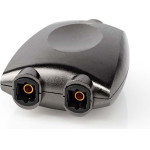Nedis CATB25940GY Toslink Adapter Toslink Female - 2x Toslink Female Gun Metal GREY