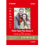 Canon Paper PP-201 Glossy Ii Photo Paper Plus A4 - 20 Sheets - (2311B019)