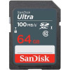 Sandisk ����� ������ Sdxc C10 UHS-I Ultra 100MB/s 64Gb - (SDSDUNR-064G-GN3IN)