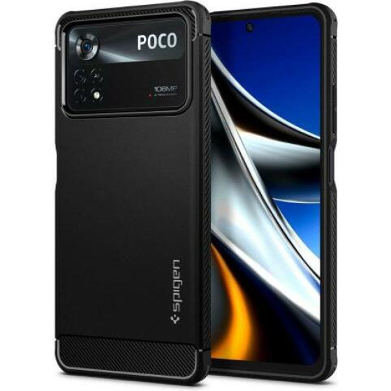 Spigen ���� Soft Tpu Rugged Armor Xiaomi Poco X4 Pro 5G ����� - (ACS04541)