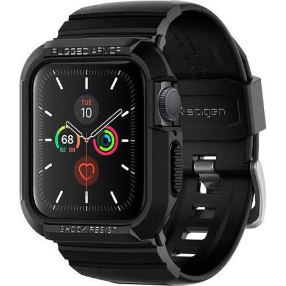 Spigen ���� Tpu & ������� Rugged Armor Pro Apple Watch 4/ 5/ 6/ 7/ 8/ Se 40/ 41mm ����� - (ACS00546)