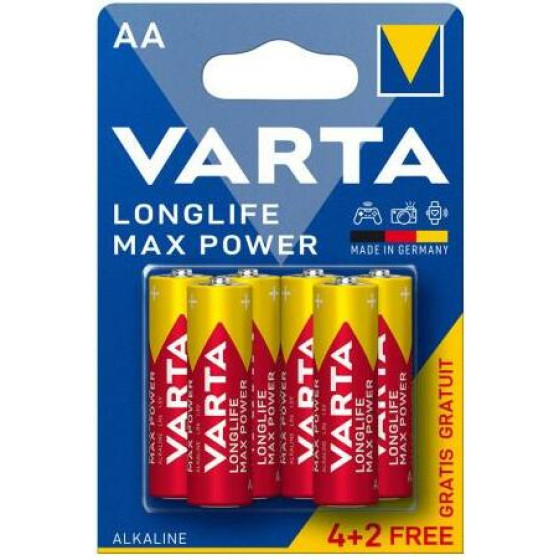 Varta �������� Alkaline Longlife Max Power Aa LR06 (6 ���.) - (127007, 127009, 4706)
