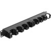 DeLock Cable Management ��� Rack 19''/1U, 10x �������, ����� - (66849)
